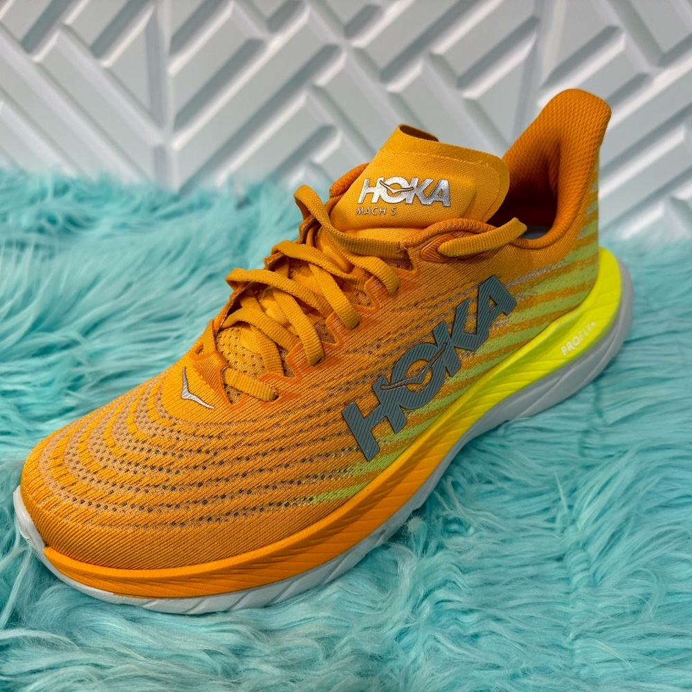 Hoka One One Mach 5 'Radiant Yellow Evening Primrose' Men’s Shoes. New - Picture 11 of 15